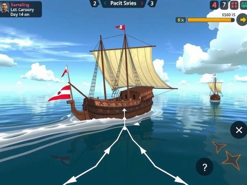 Sabarmati Oceanic Sailor gameplay showing ship navigation